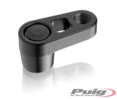 Adaptateur R&eacute;troviseur Puig D&eacute;placeur Noire Diam&egrave;tre 10 mm c&ocirc;t&eacute; gauche droit