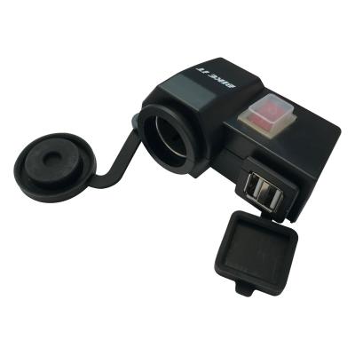 Adaptateur allume cigare Bike It Kit d alimentation 12 V, 2 ports USB