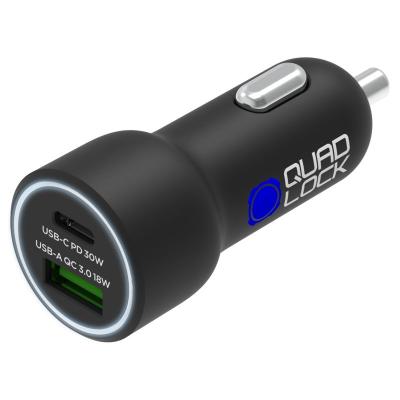 Adaptateur allume cigare Quad Lock DOUBLE USB