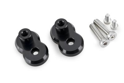 Adaptateur repose pied Puig Pi&egrave;ce Rechange - Kit D&eacute;placement R&eacute;glable Trail 20 mm Noire