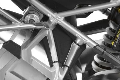 Adaptateur repose pied Touratech Anti-&eacute;claboussures pour passager - Noir