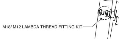 Adaptateur sonde lambda Akrapovic 18601261