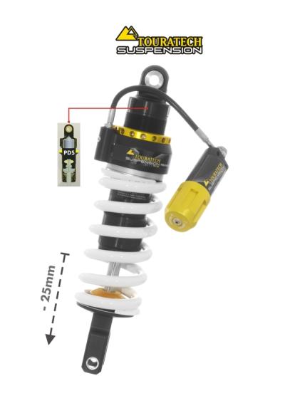 Amortisseur Touratech Level 2 (-25 mm) - Blanc