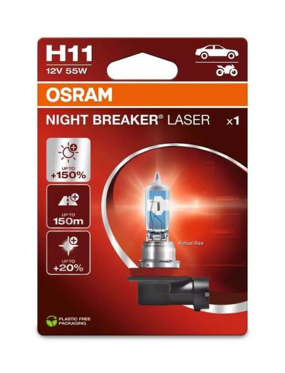 Ampoule Osram Night Breaker Laser H11 12V 55W - X1