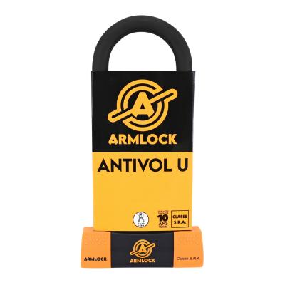 Antivol Armlock U CK3 - ORANGE 85x250 mm DIAM 18 mm CLASSE SRA