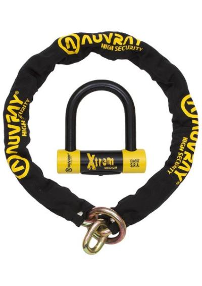 Antivol - Chaine Lasso Medium 120 cm + Bloque Disque SRA