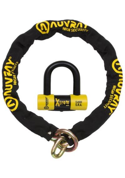 Antivol Chaine Lasso Xtrem 120CM + Cadenas SRA Auvray