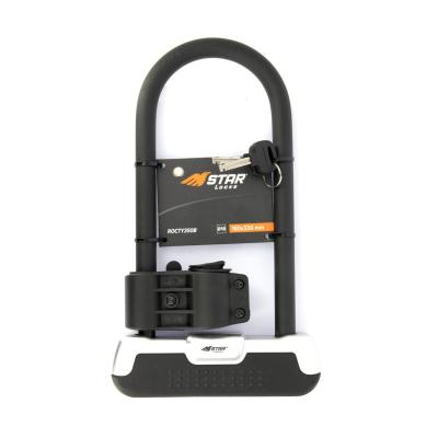 Antivol Star locks U 180 X 320 mm 18mm + Support De Fixation