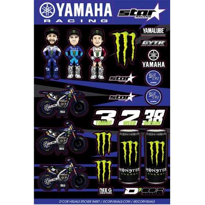 Autocollant planche Cartoon Yamaha Star Racing DCOR