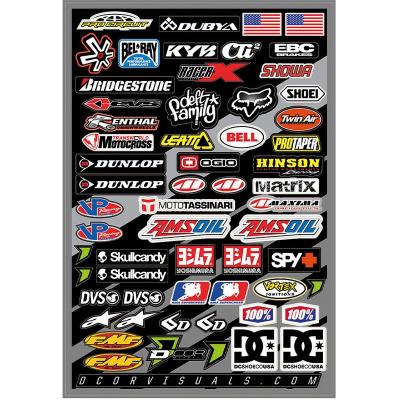 Autocollant planche MX Logos DCOR