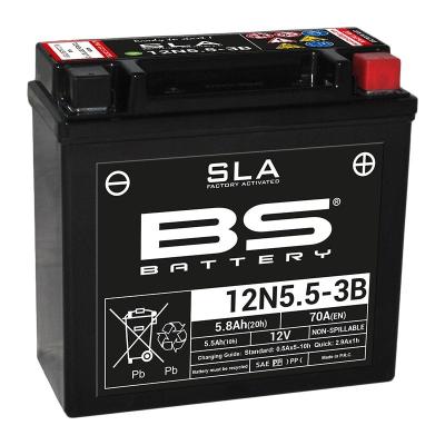 Batterie BS Battery SLA 12N5.5-3B ferme Type Acide Sans entretien/pr&ecirc;te &agrave; l'emploi