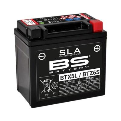 Batterie BS Battery SLA BTX5L/BTZ6S ferme Type Acide Sans entretien/pr&ecirc;te &agrave; l'emploi
