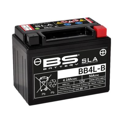 Batterie BS Battery SLA YB4L-B/BB4L-B ferme Type Acide Sans entretien/pr&ecirc;te &agrave; l'emploi