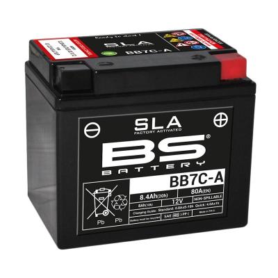 Batterie BS Battery SLA YB7C-A/BB7C-A ferme Type Acide Sans entretien/pr&ecirc;te &agrave; l'emploi
