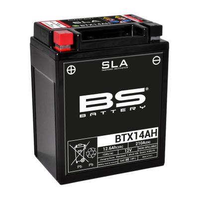 Batterie BS Battery SLA YTX14AH/BTX14AH/BB14-A2 ferme Type Acide Sans entretien/pr&ecirc;te &agrave; l'emploi