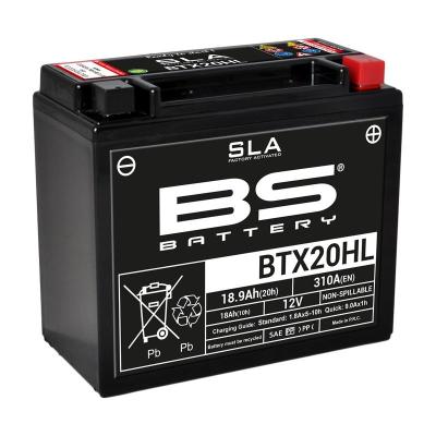Batterie BS Battery SLA YTX20HL-BS/BTX20HL ferme Type Acide Sans entretien/pr&ecirc;te &agrave; l'emploi