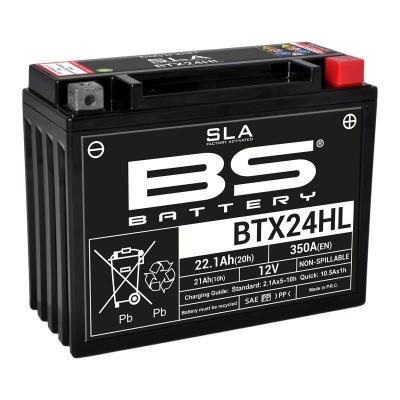 Batterie BS Battery SLA YTX24HL/BTX24HL/B50N18L-A3 FERME TYPE ACIDE SANS ENTRETIEN/PR&Ecirc;TE &Agrave; L'EMPLOI