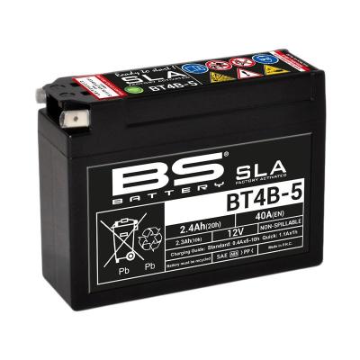 Batterie BS Battery YT4B-5/BT4B-5 SLA FERME TYPE ACIDE SANS ENTRETIEN/PR&Ecirc;TE &Agrave; L'EMPLOI
