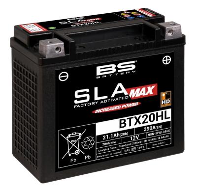 Batterie BS SLA MAX BTX20HL Activée Usine