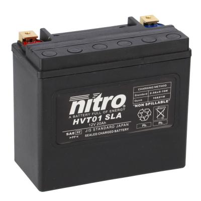 Batterie Nitro HVT 01-SLA FERME TYPE ACIDE SANS ENTRETIEN/PR&Ecirc;TE &Agrave; L'EMPLOI