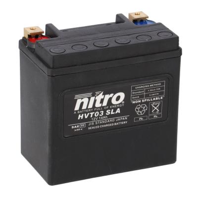 Batterie Nitro HVT 03 SLA FERME TYPE ACIDE SANS ENTRETIEN/PR&Ecirc;TE &Agrave; L'EMPLOI