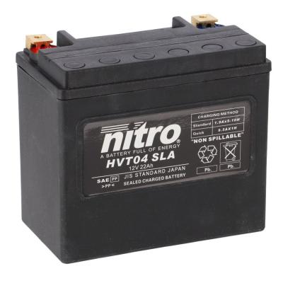Batterie Nitro HVT 04-SLA FERME TYPE ACIDE SANS ENTRETIEN/PR&Ecirc;TE &Agrave; L'EMPLOI