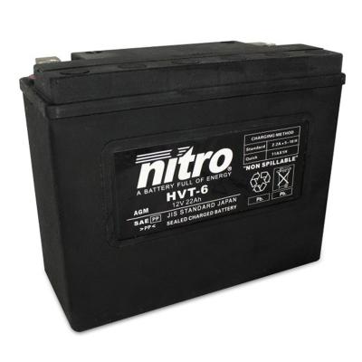 Batterie Nitro HVT 06 SLA FERME TYPE ACIDE SANS ENTRETIEN/PR&Ecirc;TE &Agrave; L'EMPLOI