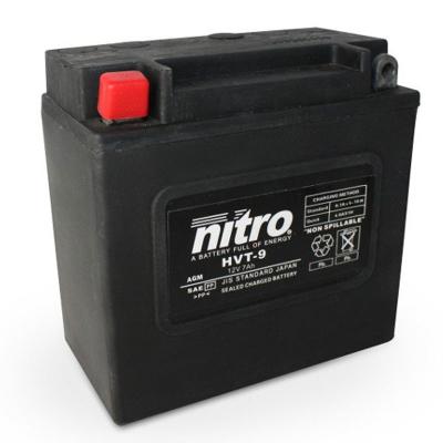 Batterie Nitro HVT 09-SLA FERME TYPE ACIDE SANS ENTRETIEN/PR&Ecirc;TE &Agrave; L'EMPLOI