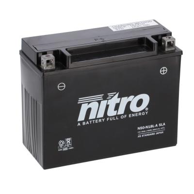 Batterie Nitro N50-N18L-A SLA FERME TYPE ACIDE SANS ENTRETIEN/PR&Ecirc;TE &Agrave; L'EMPLOI