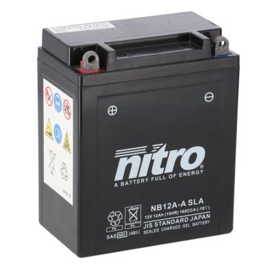 Batterie Nitro NB12A-A SLA FERME TYPE ACIDE SANS ENTRETIEN/PR&Ecirc;TE &Agrave; L'EMPLOI
