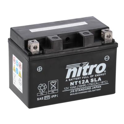 Batterie Nitro NT12A SLA FERME TYPE ACIDE SANS ENTRETIEN/PR&Ecirc;TE &Agrave; L'EMPLOI
