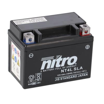 Batterie Nitro NT4L SLA FERME TYPE ACIDE SANS ENTRETIEN/PR&Ecirc;TE &Agrave; L'EMPLOI