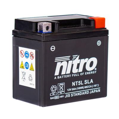 Batterie Nitro NT5L SLA AGM ferme Type Acide Sans entretien