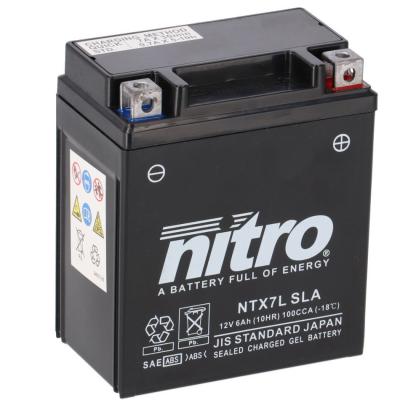 Batterie Nitro NTX7L SLA FERME TYPE ACIDE SANS ENTRETIEN/PR&Ecirc;TE &Agrave; L'EMPLOI