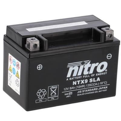 Batterie Nitro NTX9 SLA SLA FERME TYPE ACIDE SANS ENTRETIEN/PR&Ecirc;TE &Agrave; L'EMPLOI