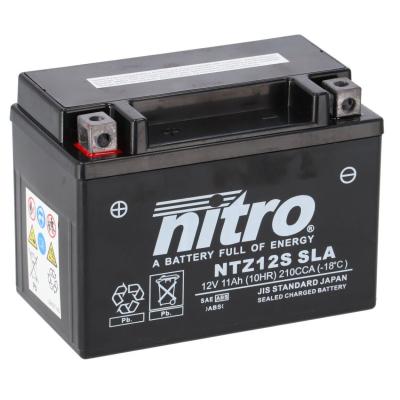 Batterie Nitro NTZ12S SLA SLA FERME TYPE ACIDE SANS ENTRETIEN/PR&Ecirc;TE &Agrave; L'EMPLOI