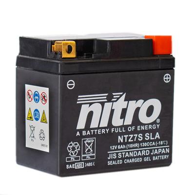 Batterie Nitro NTZ7S SLA FERME TYPE ACIDE SANS ENTRETIEN/PR&Ecirc;TE &Agrave; L'EMPLOI