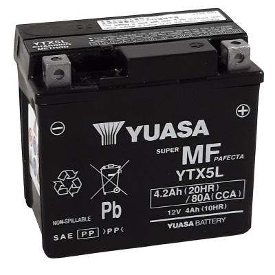 Batterie Yuasa YTX5L -Y- ferme Type Acide Sans entretien