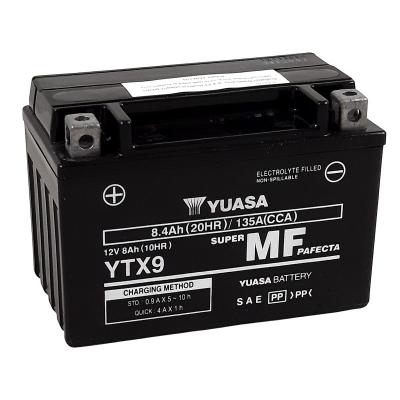 Batterie Yuasa YTX9 -Y- FERME TYPE ACIDE SANS ENTRETIEN