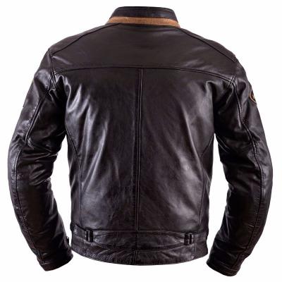 Blouson Moto Helstons ACE - cuir RAG marron