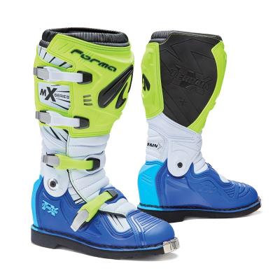Bottes cross Forma TERRAIN TX JAUNE FLUO/BLANC/BLEU 2021