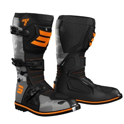 Bottes cross Shot RACE 2 - CAMO NEON ORANGE 2024