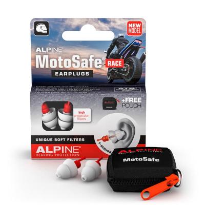 Bouchon D'Oreille MotoSafe Avec Filtre blanc/rouge ALPINE