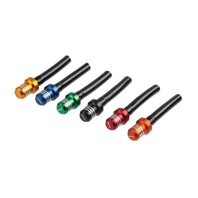 Bouchon de réservoir RFX Valve de réservoir Race - Tuyau court avec bouchon à 1 voie (Bleu)