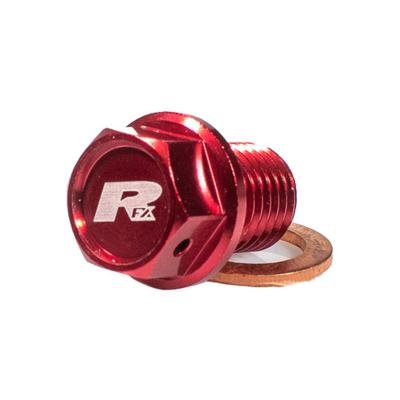 Bouchon de vidange RFX aimanté [M12 x 12 mm x 1,50] - rouge