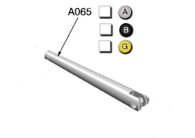 Bras noir pour r&eacute;troviseur Radial BS130 Rizoma