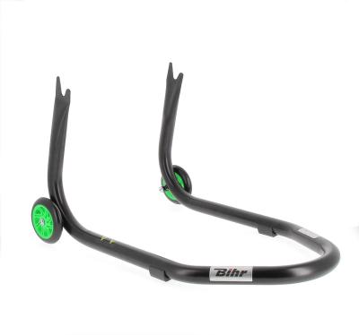 Béquille Bihr arrière Home Track fixe supports en "V" noir mat roues vert