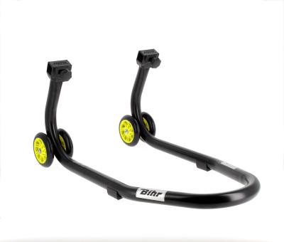 Béquille Bihr avant Home Track noir mat roues jaune