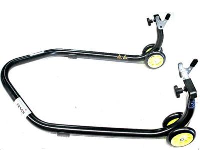 Béquille Bihr basse Home Track supports en ''V'' noir mat moto lourdes