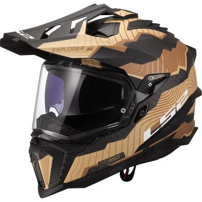 Casque MX701 EXPLORER CARBON TRICK LS2